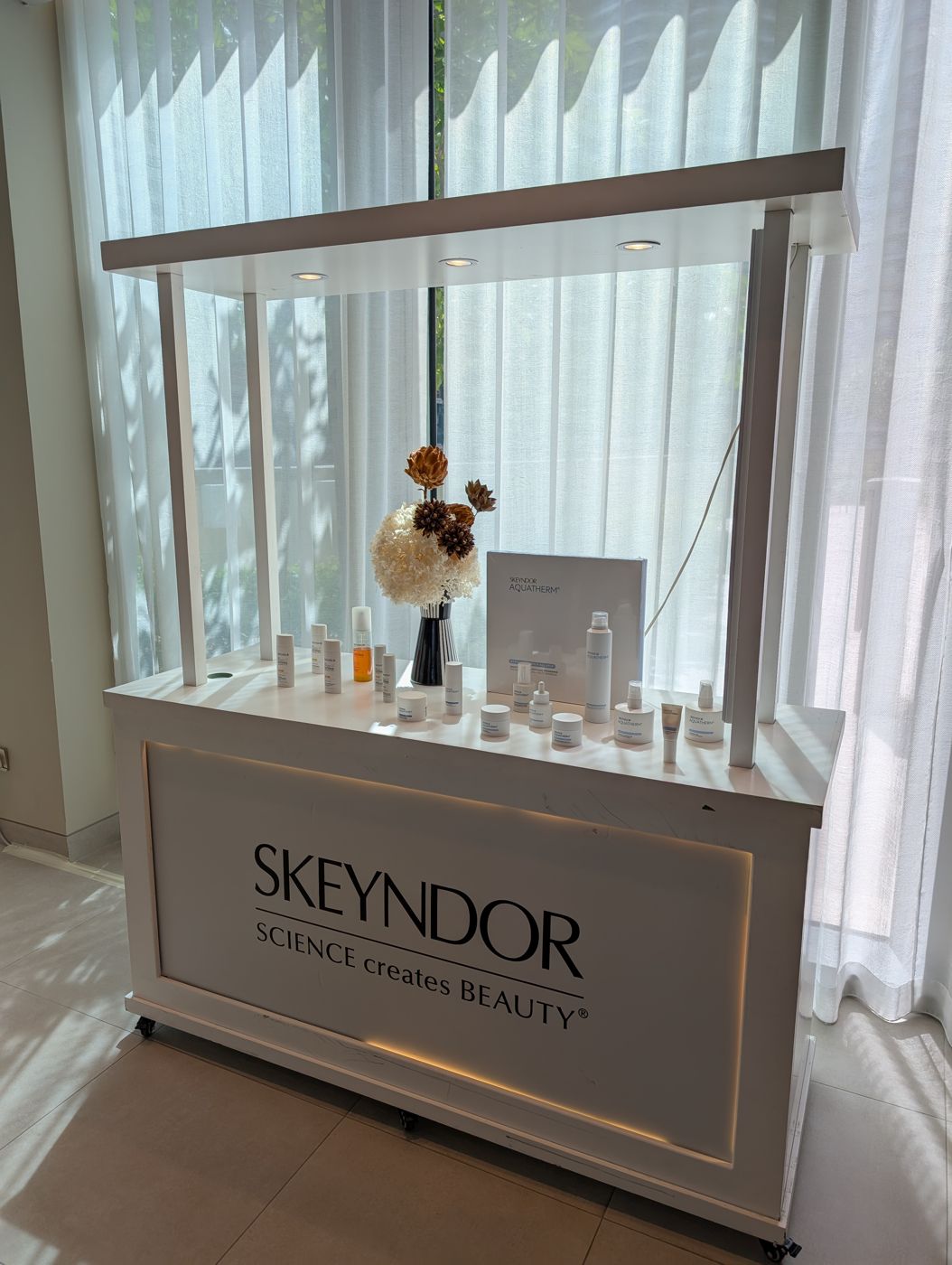Skeyndor display unit